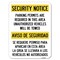 Signmission Security Notice Parking Permits Are Required in This Area Unauthorized Vehicles Will, A-1824-22969 A-1824-22969 - alternate 1